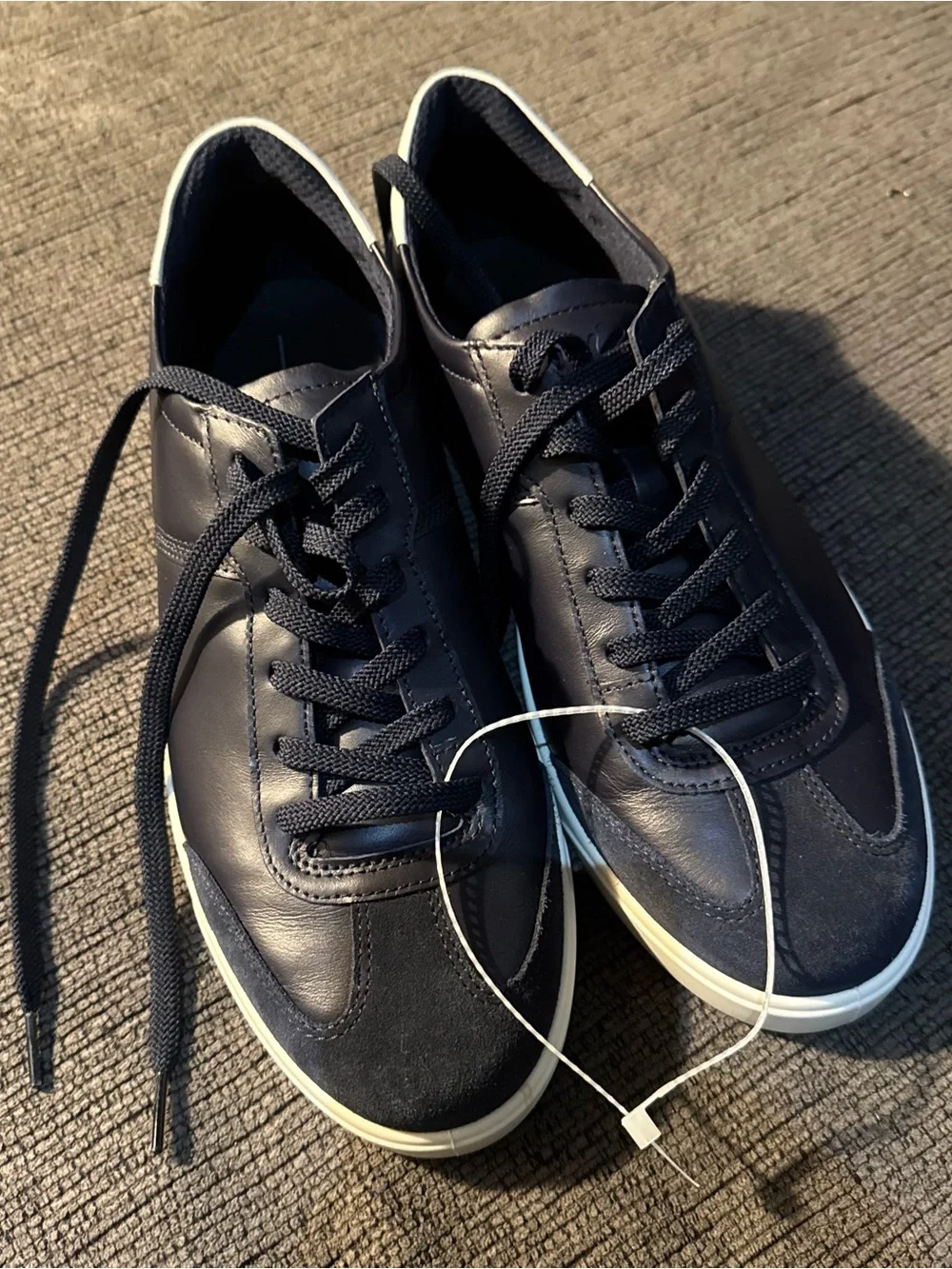NWT ECCO Men's Street Lite Vintage Sneakers Sz 41 (8-8,5) Night Sky & White